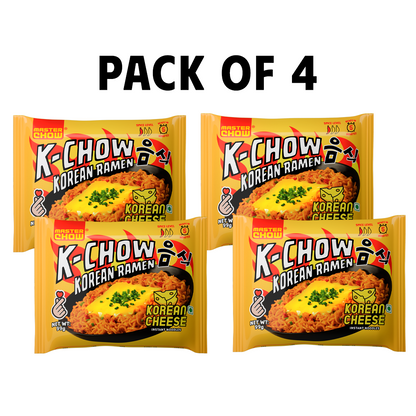 K-Chow Korean Ramen - Cheese (Pack of 4)