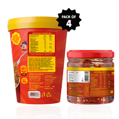 Chowmein Cup Noodles & Garlic Chilli Crisp