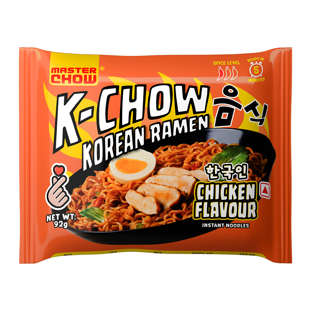 K-Chow Korean Ramen - Chicken flavour (Pack of 4)