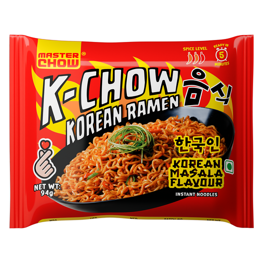 K-Chow Korean Ramen - Korean Masala (Assorted pack of 4)