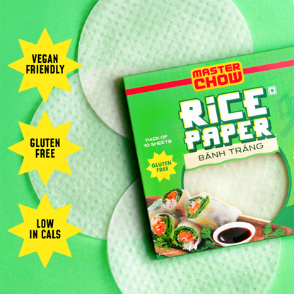 Rice Paper Roll Starter Kit (2 Rice Paper,  1 Chilli Oil, 1 Chilli Garlic Crisp)