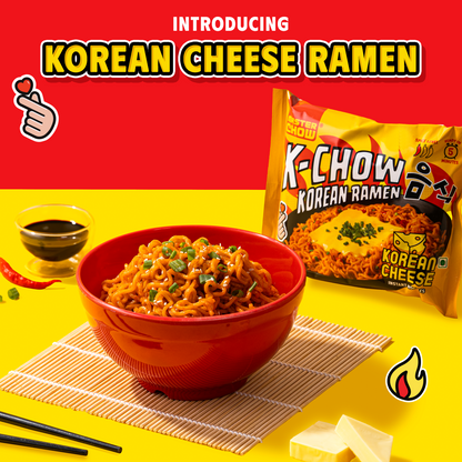 K-Chow Korean Ramen - Cheese (Pack of 4)