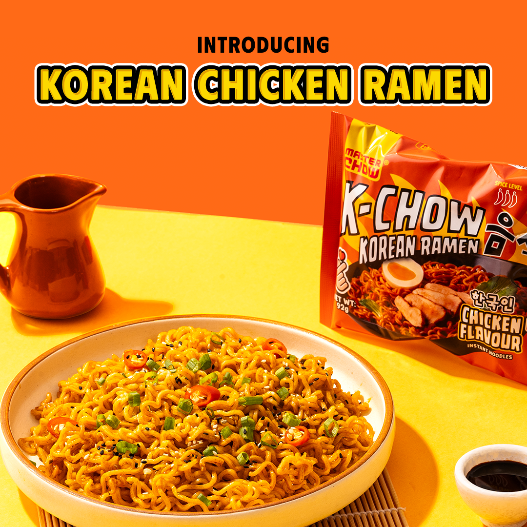 K-Chow Korean Ramen - Chicken flavour (Pack of 4)