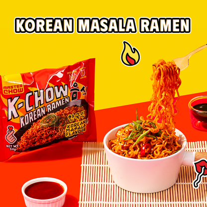 Korean Fusion Ramen Pack (8 Pack) 4 Korean Masala 4 Cheese Flavour