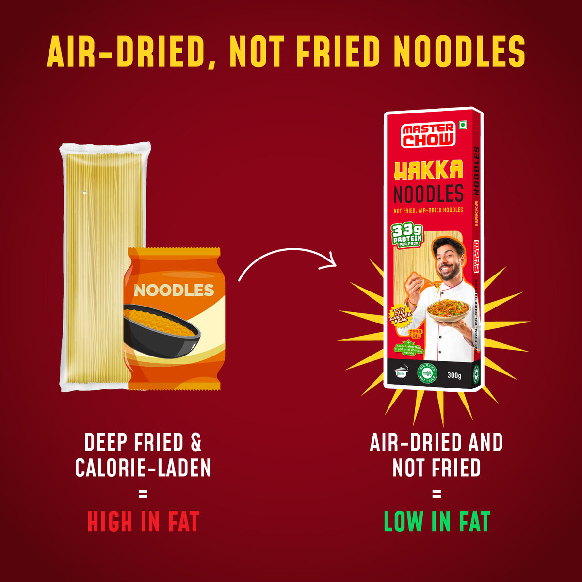 Hakka Noodles : Chowmein Style (Pack of 3)