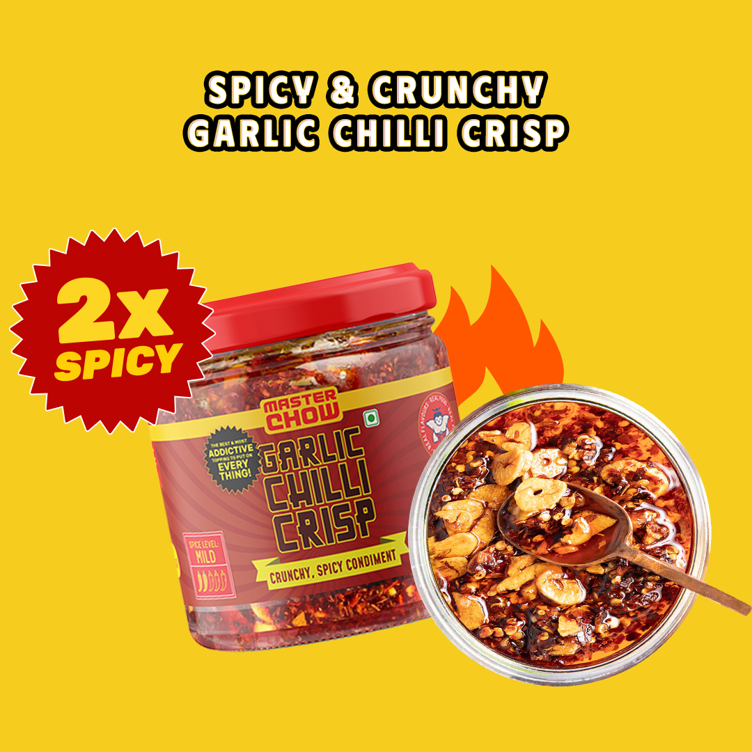 Veg Korean Ramen Combo Pack (4 Pack) + Chilli Oil & Chilli Garlic Crisp