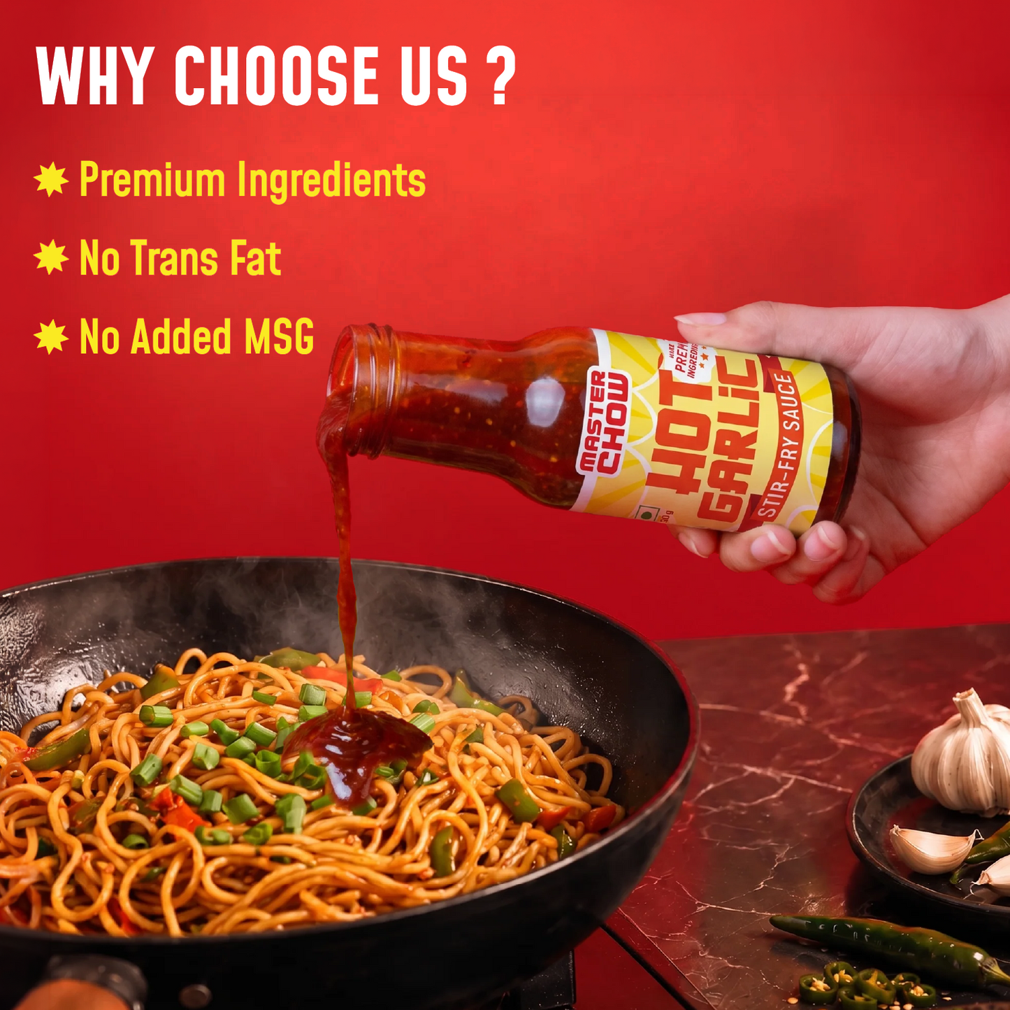 Spicy Garlic Noodle Bowl