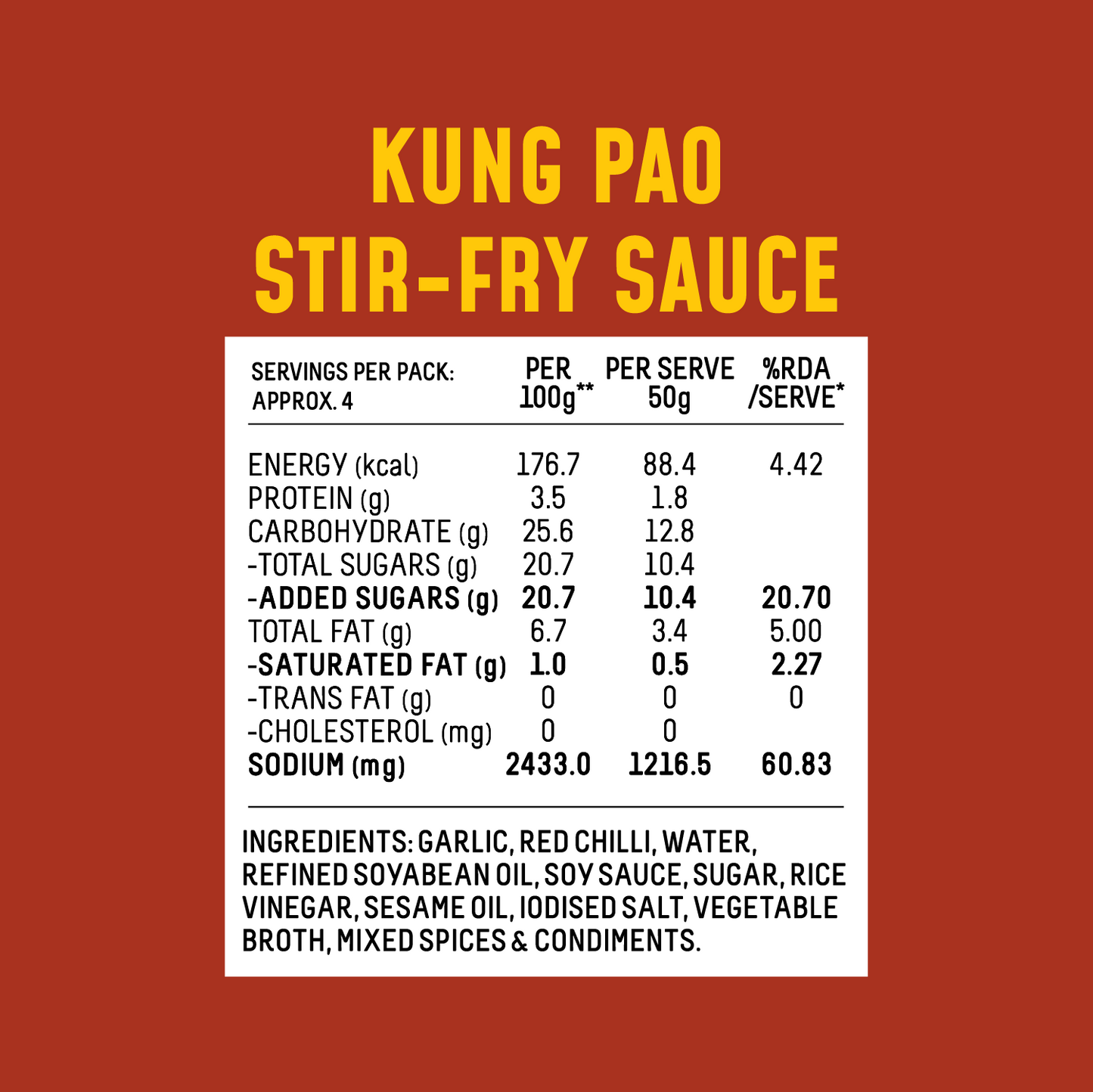 Kung Pao Sauce (sweet & spicy)