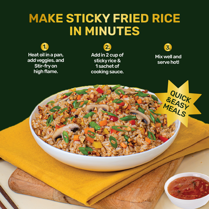 Rice Roll Party Kit(1 Asian Box, 1 Sticky Rice, 1 Rice Paper, 1 Chilli Oil)