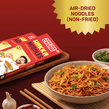 Sizzling Hakka Wok Kit(1 Chinese Box, 1 Hakka Noodles, 1 Chilli Oil)