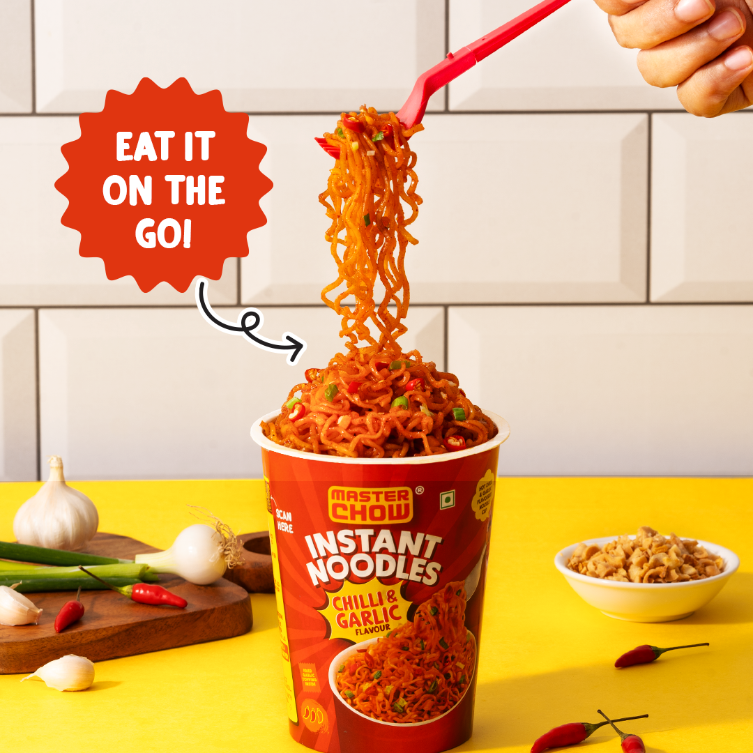 Chilli & Garlic Cup Noodles (Pack of 4)