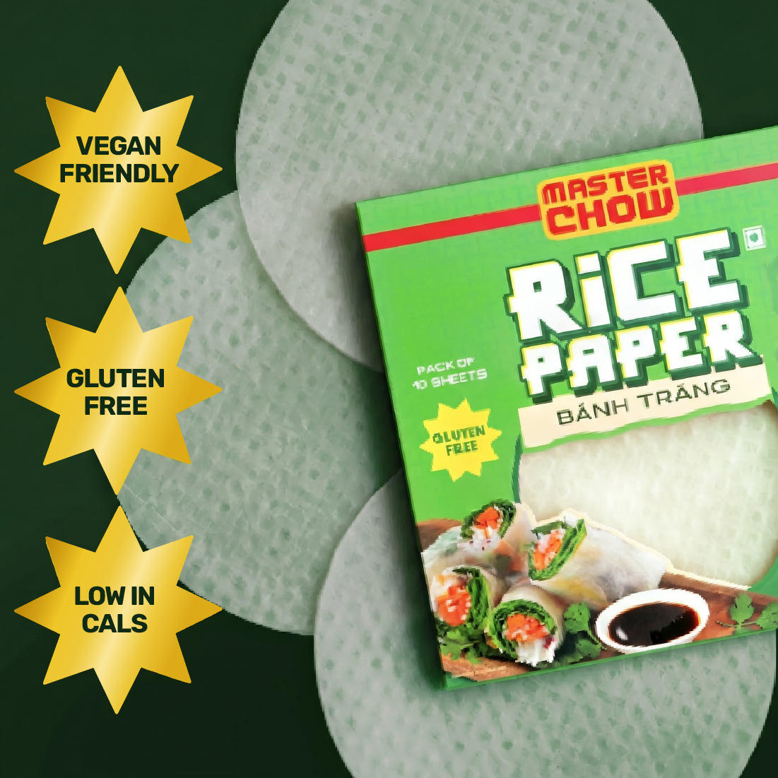 Rice Roll Party Kit(1 Asian Box, 1 Sticky Rice, 1 Rice Paper, 1 Chilli Oil)