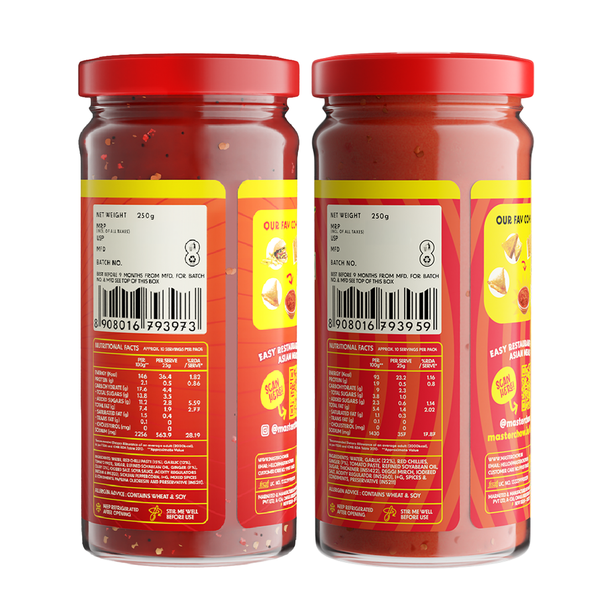 Chinese Chutney Combo (Assorted Pack)