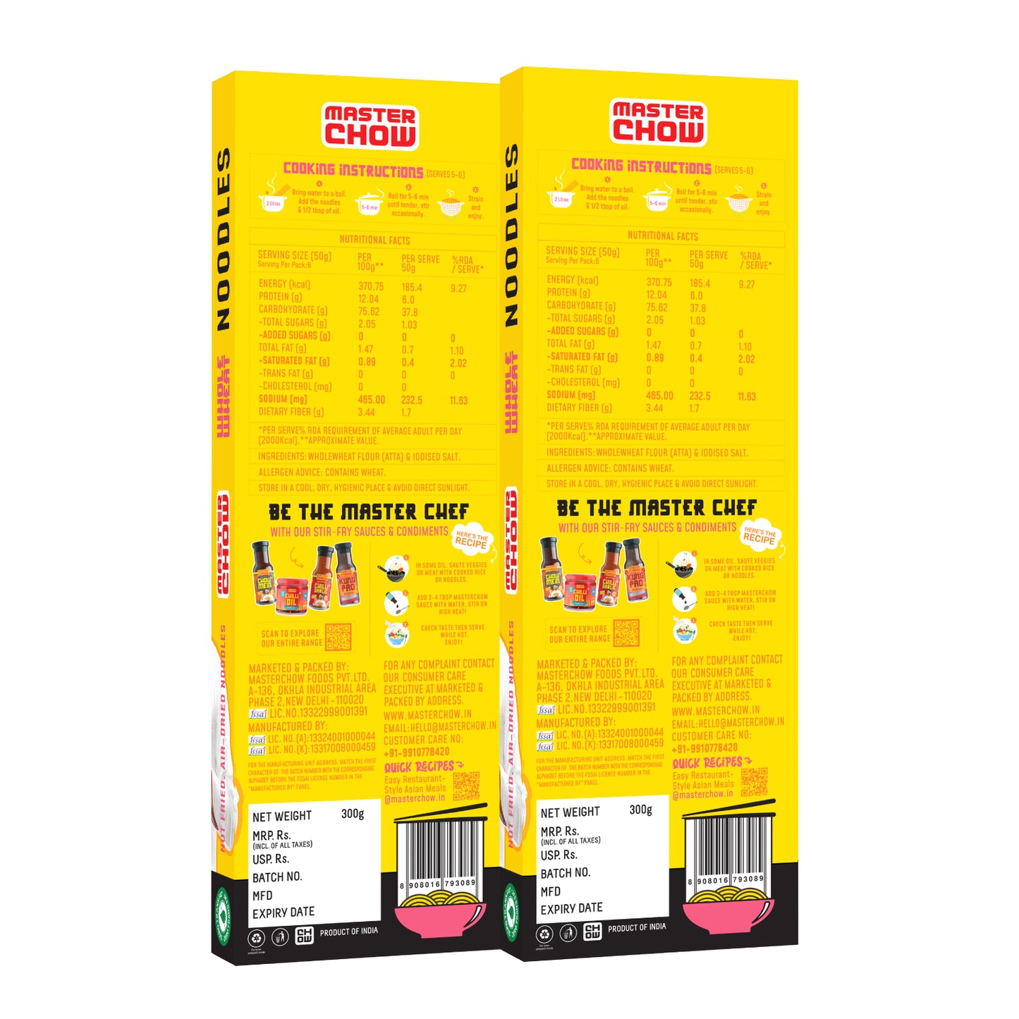 Whole Wheat Noodles - Pack of 2