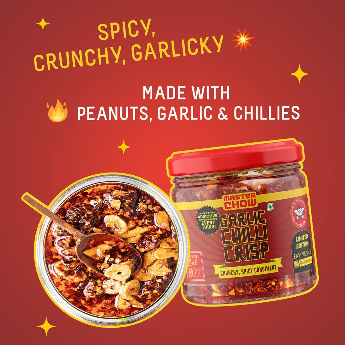 Zero Maida Party Pack (4 Noodles, 1 Chilli Oil, 1 Chilli Garlic Crisp, 1 Chowmein Sauce)