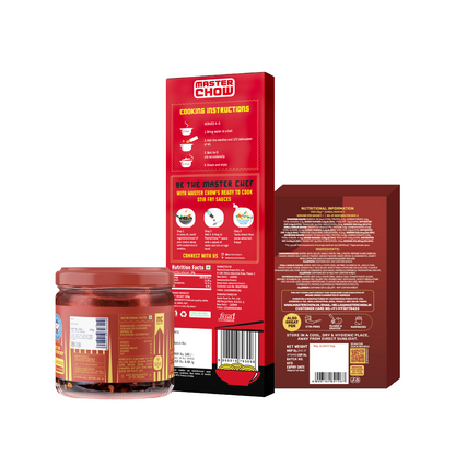 Sizzling Hakka Wok Kit(1 Chinese Box, 1 Hakka Noodles, 1 Chilli Oil)