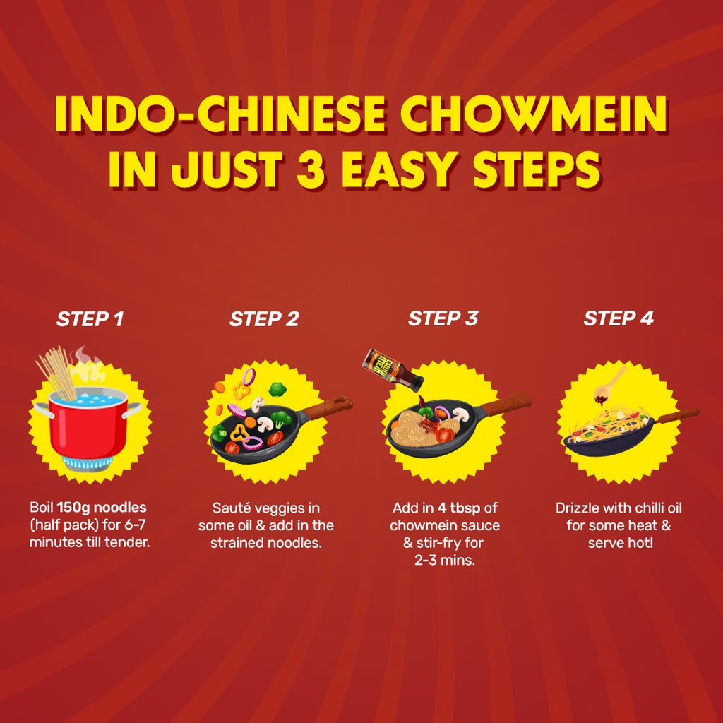 Chauminin Packing Chilli Chowmein Pack